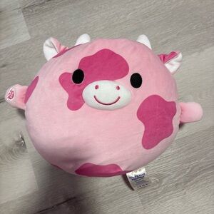 Build-A-Bear Pink and White Cow Plush
